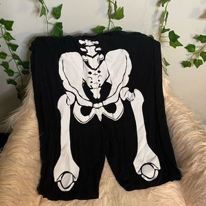 Skeleton Biker Shorts